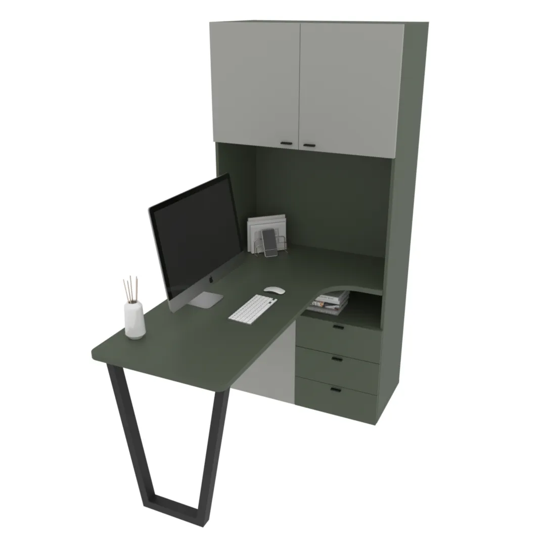 Cтол-стеллаж, фасады в эмали LE402 L/R Cтол-стеллаж, фасады в эмали LE402 L/R