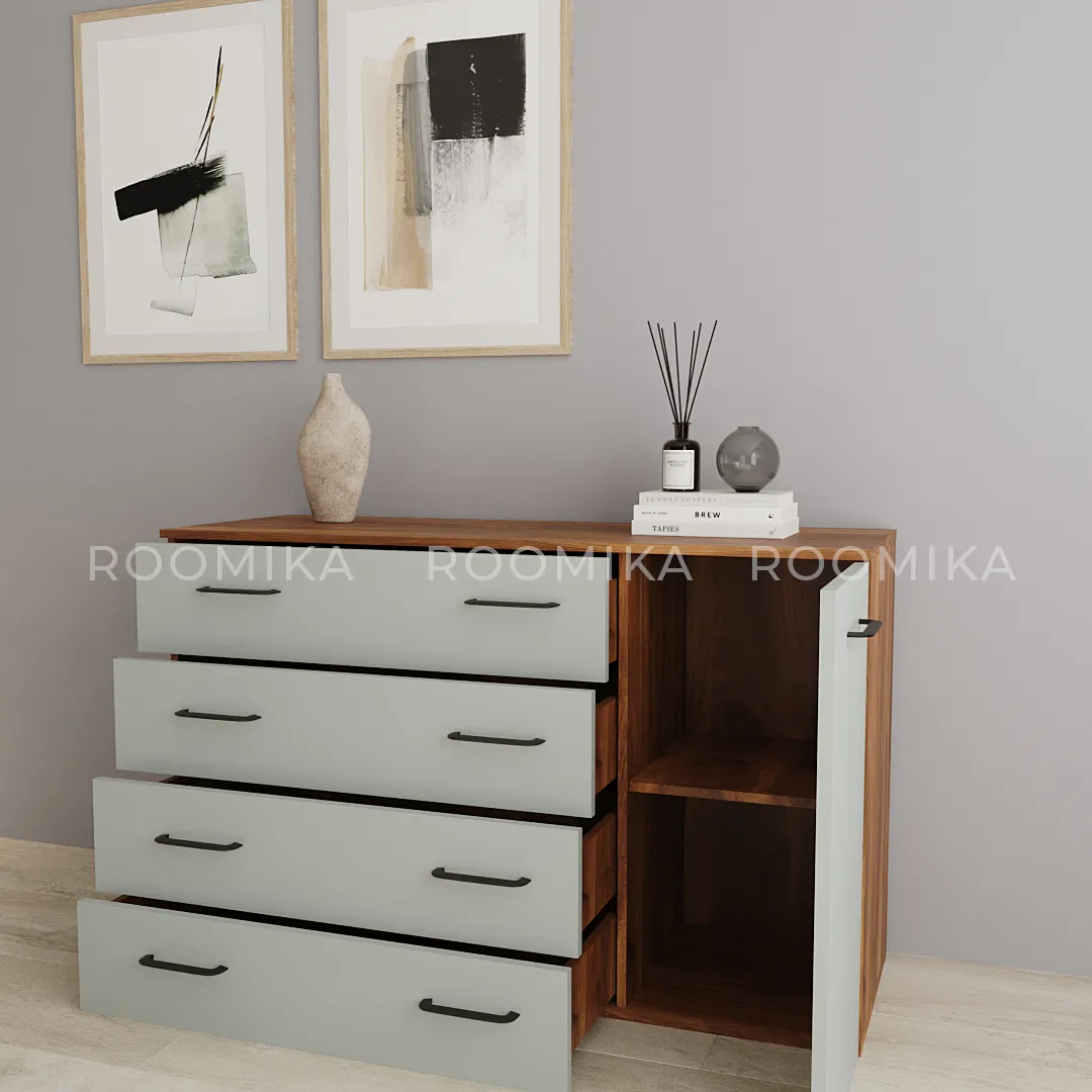 Комод с ящиками и дверью R706