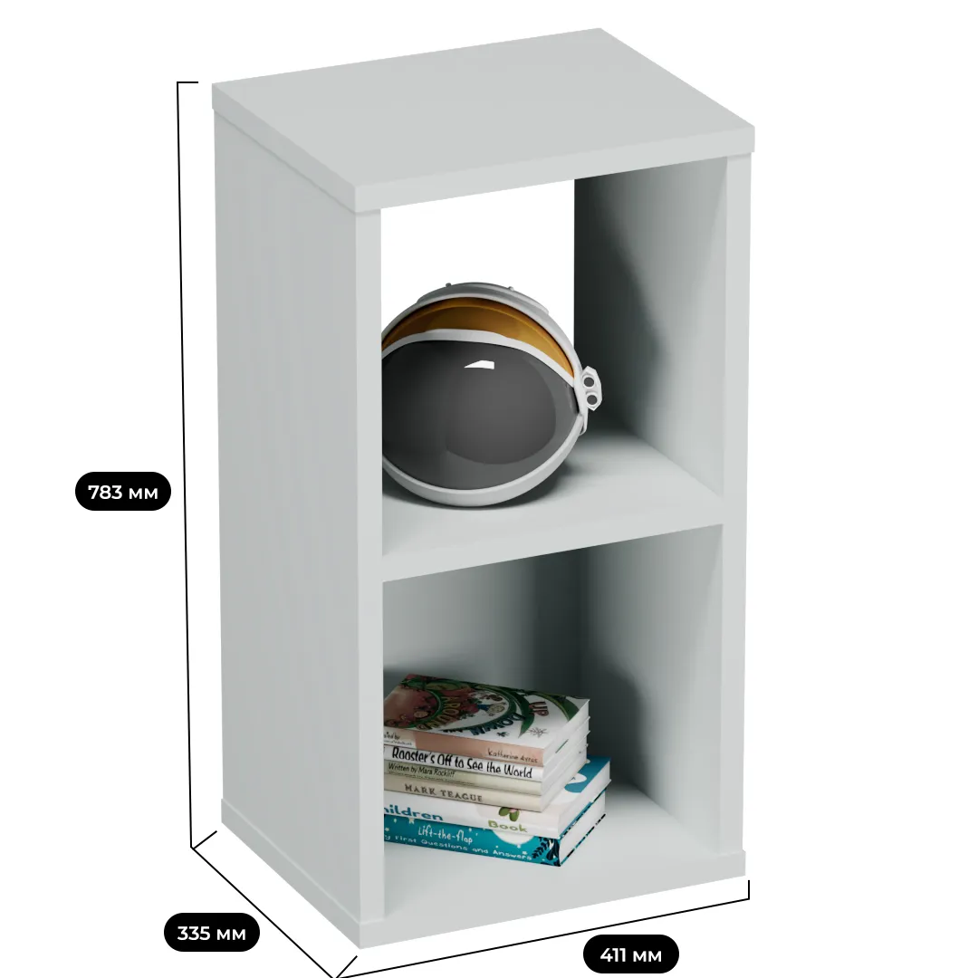 Cтеллаж сквозной книжный  с ящиками E802