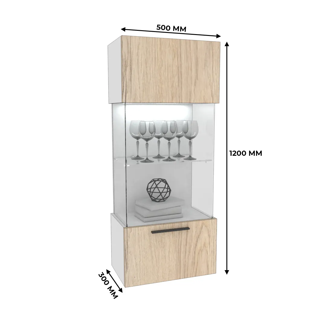 Шкаф навесной с подсветкой L350