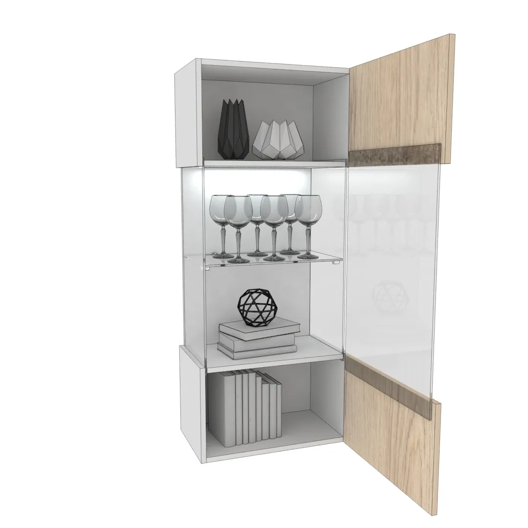 Шкаф навесной с подсветкой L350