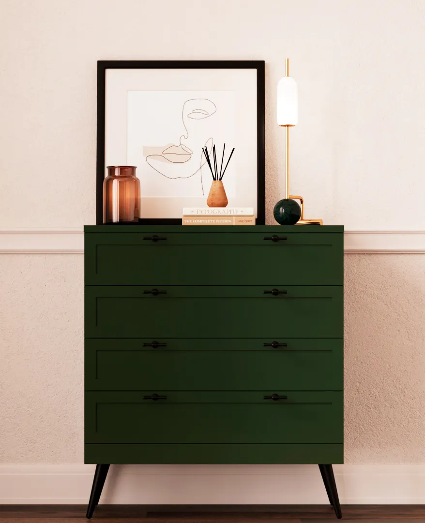 Комод с ящиками с эмалевой столешницей и боковинами A704.45ESB