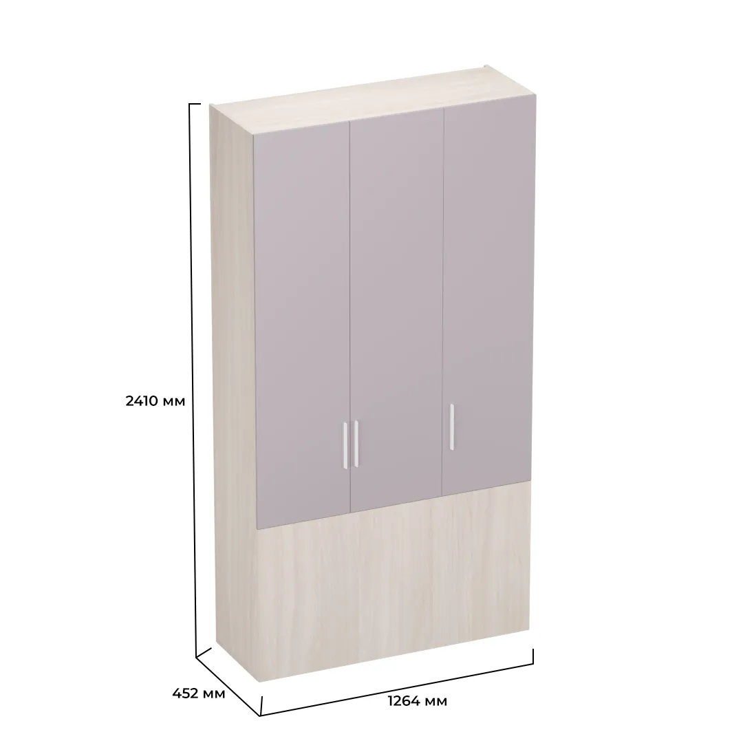 Шкаф двухдверный с фальш-панелью L212.4-120