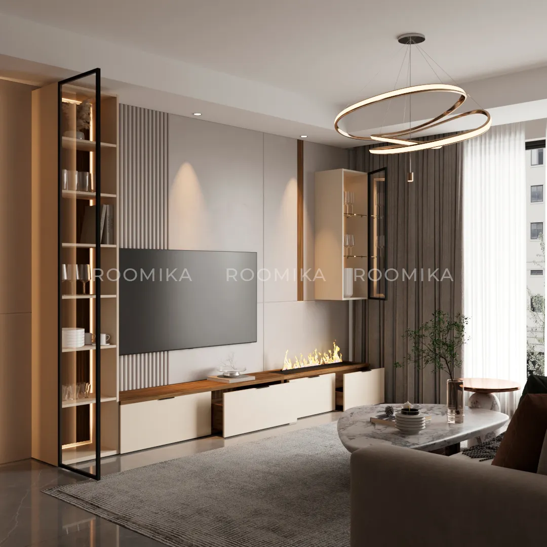 Lazio гостиная с электрокамином 24