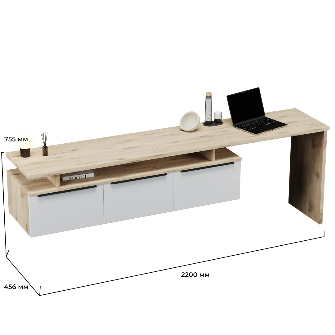 Тумба ТВ со столом R500.2 L/R