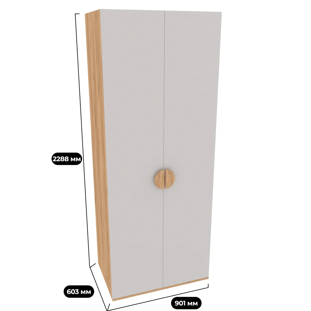 Шкаф 2 дверный P210