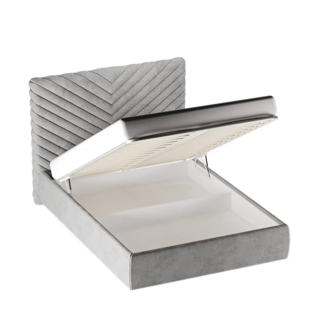 Кровать двуспальная мягкая САРА  с подъемным механизмом, 140x200