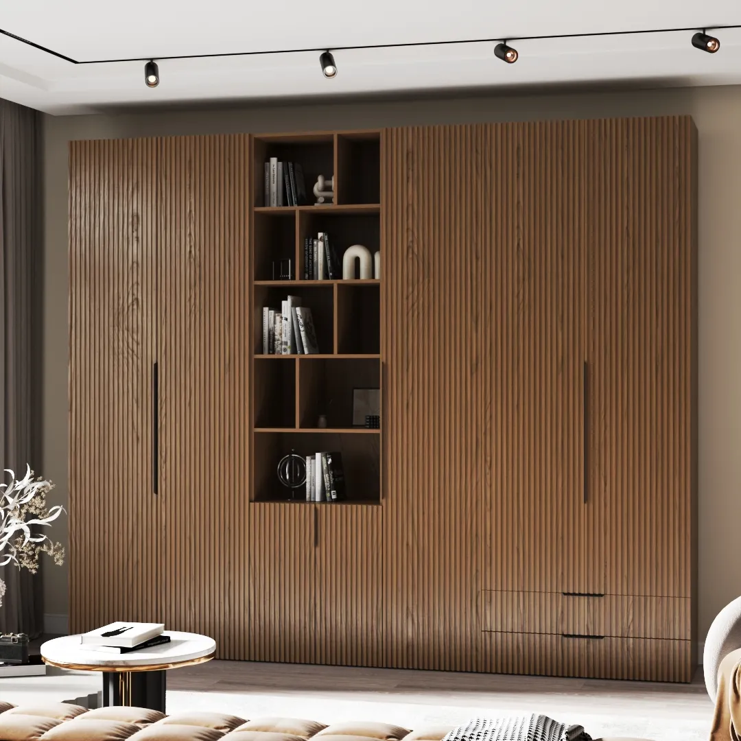 Шкаф двустворчатый, фасады натуральный шпон L210.44-4