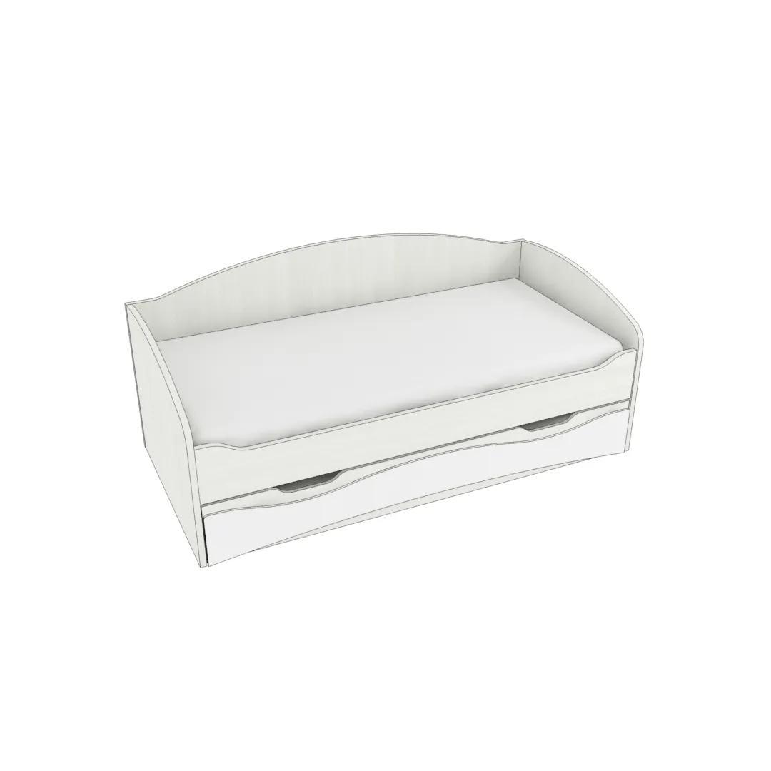 Кровать с выдвижным спальным местом P910, 90x190 Кровать с выдвижным спальным местом P910, 90x190