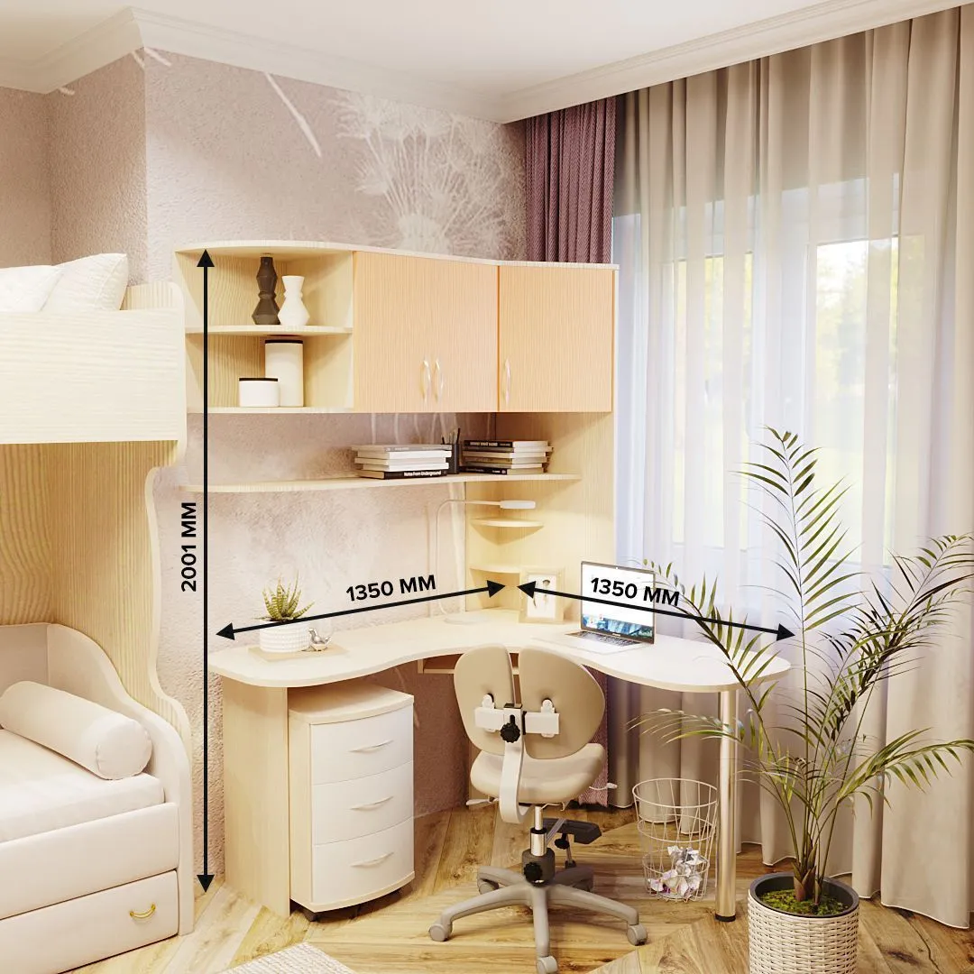 Рабочая зона со столом с надставкой Palermo