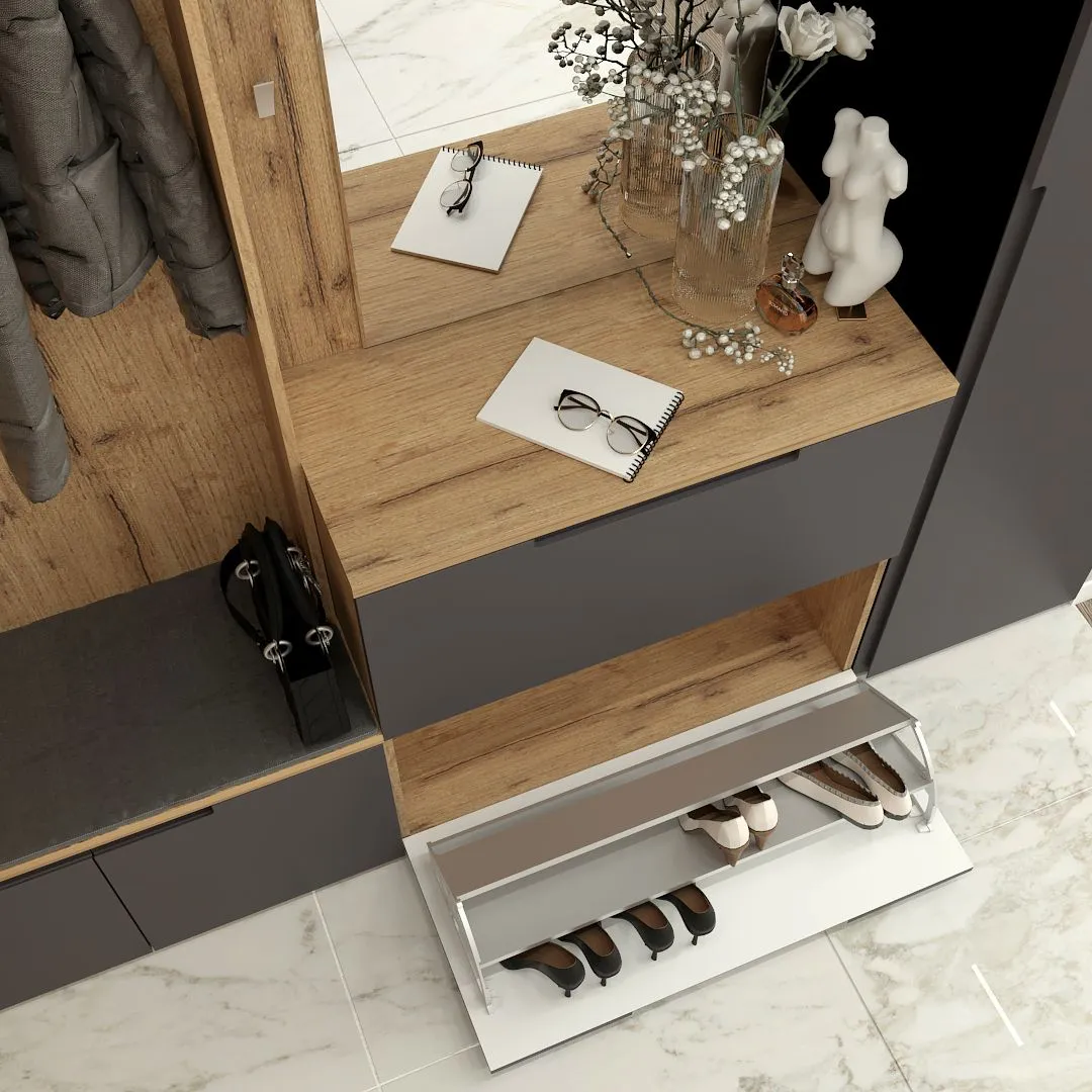 Lazio прихожая фасады в эмали 3