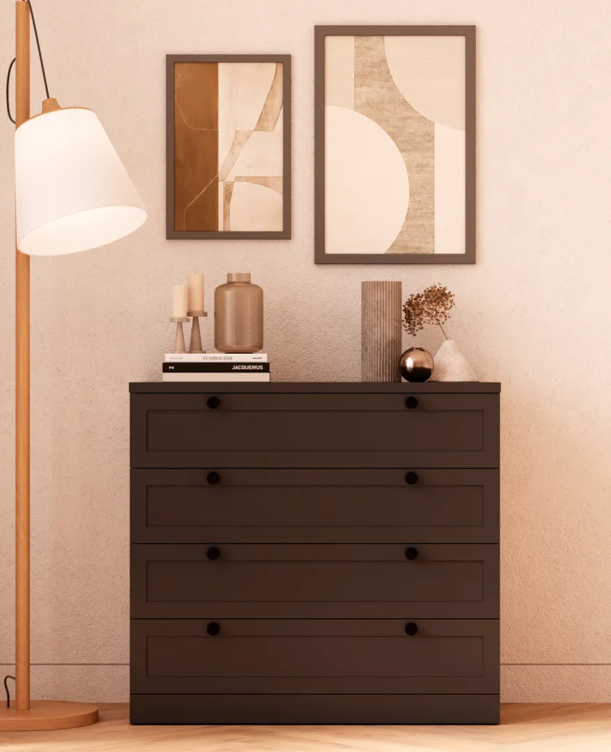 Комод с ящиками узкий с эмалевой столешницей A704.40ES