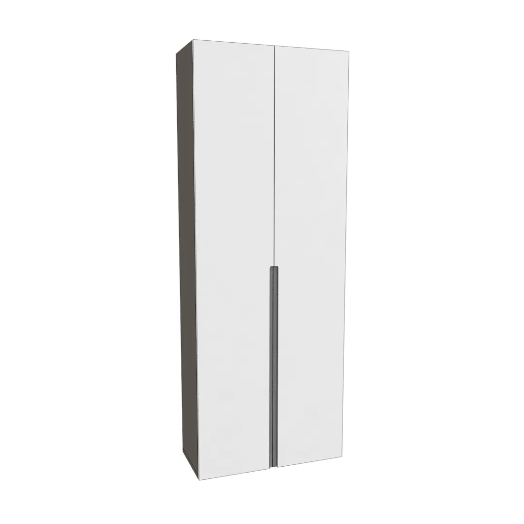 Шкаф двустворчатый, фасады в эмали LE-210.40-4