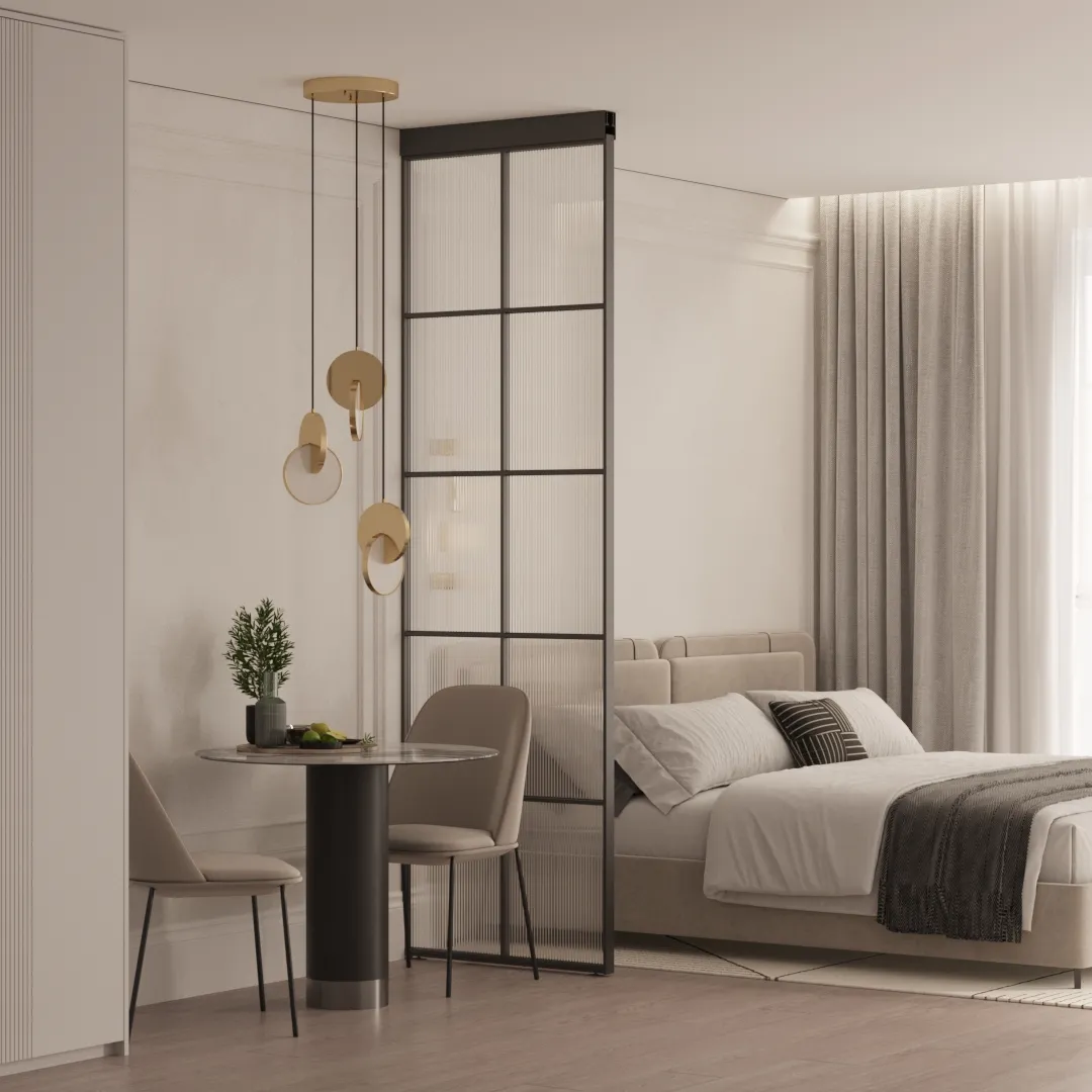 Стационарная перегородка для зонирования, стекло Эстриадо GRACE 9