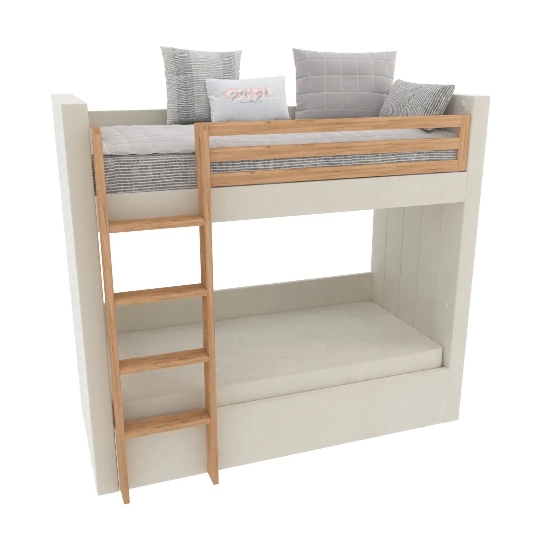 Кровать мягкая двухъярусная ДУО L/R