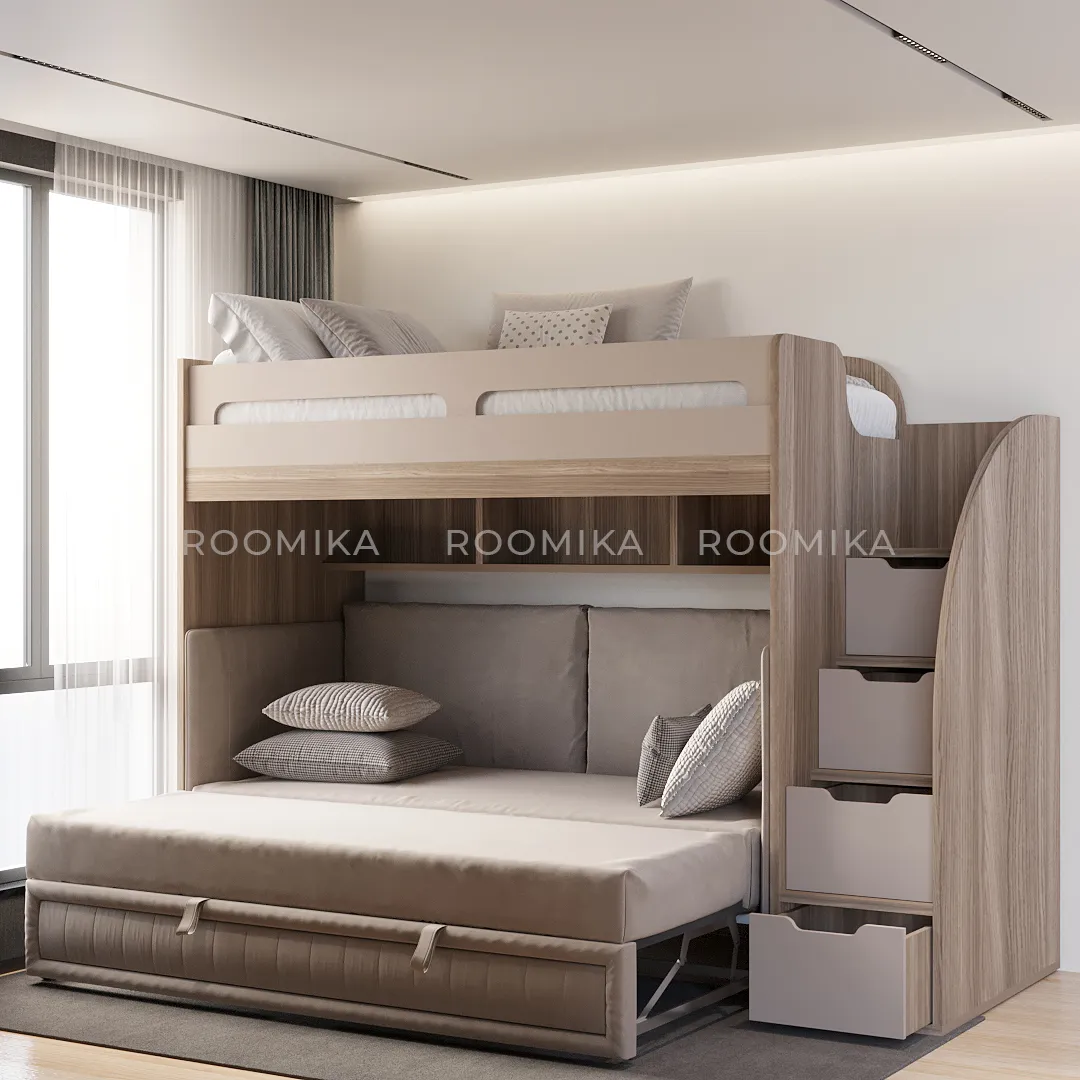 Раскладной диван с обивкой выкатной части БЕРГАМО BER-1900