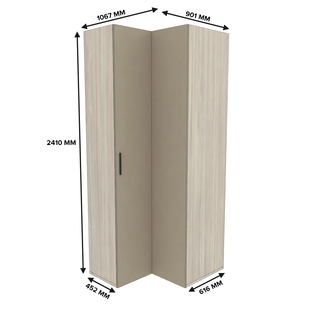 Шкаф угловой L208 L/R