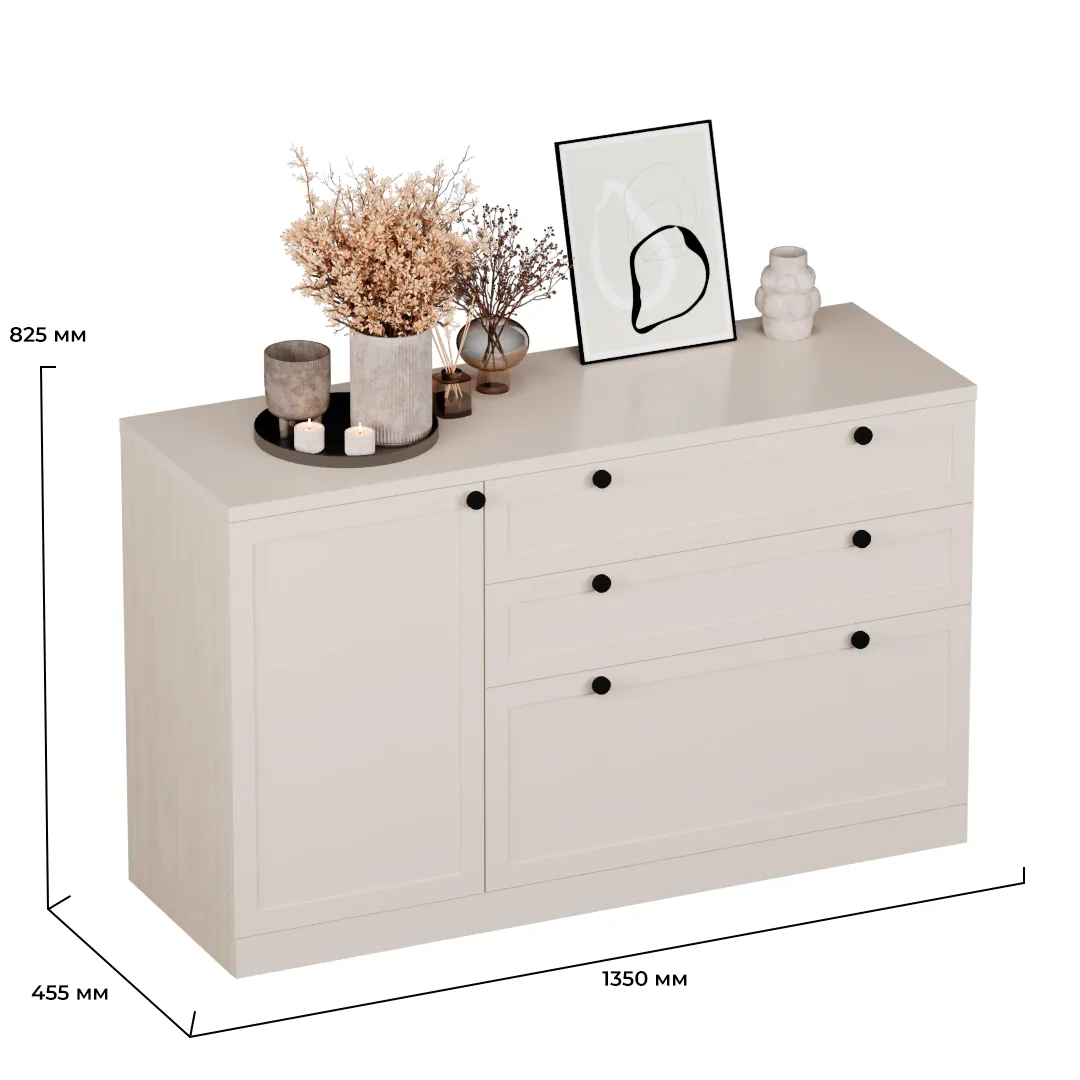 Комод комбинированный с эмалевой столешницей A709ES