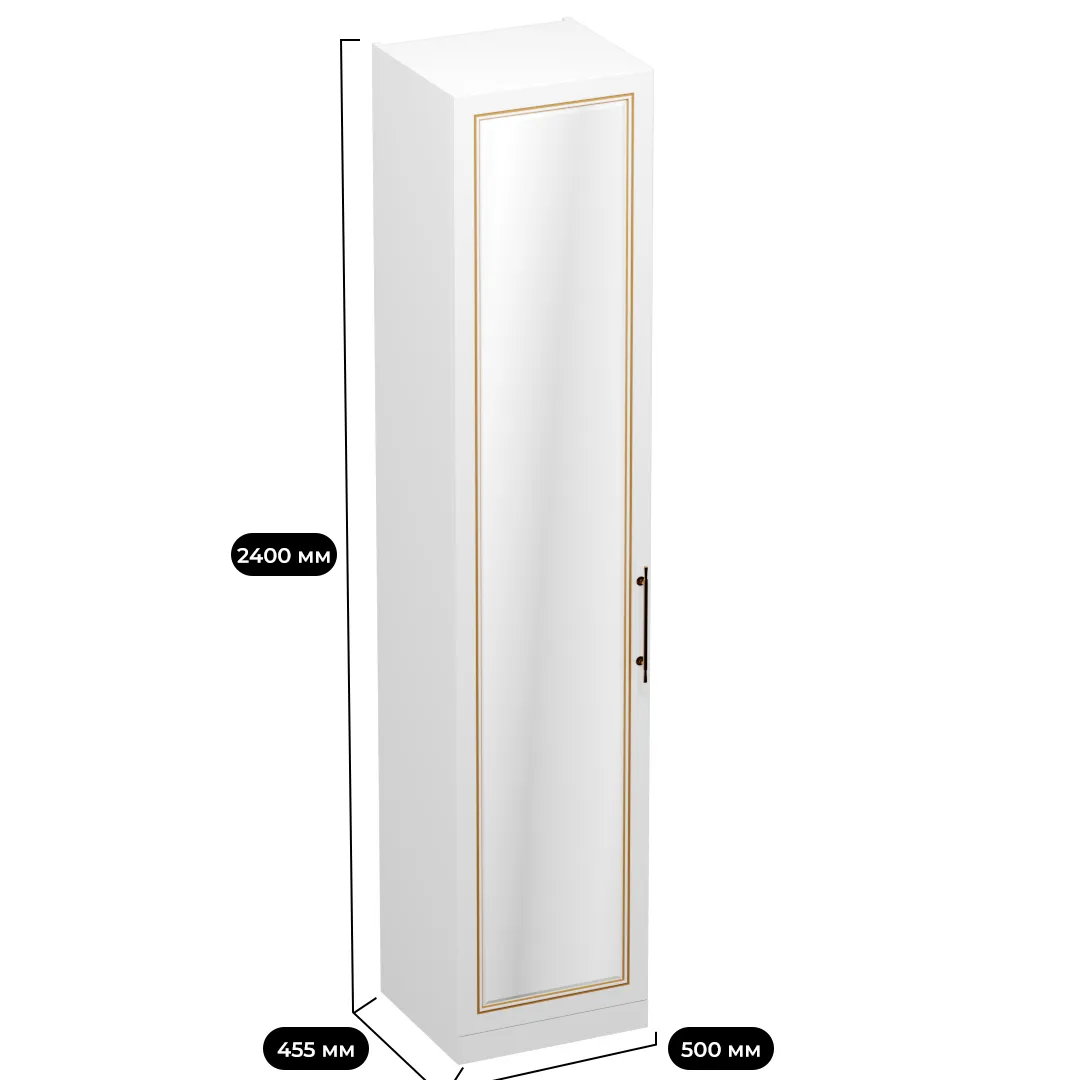 Шкаф однодверный для одежды с зеркалом A221.44-1Z