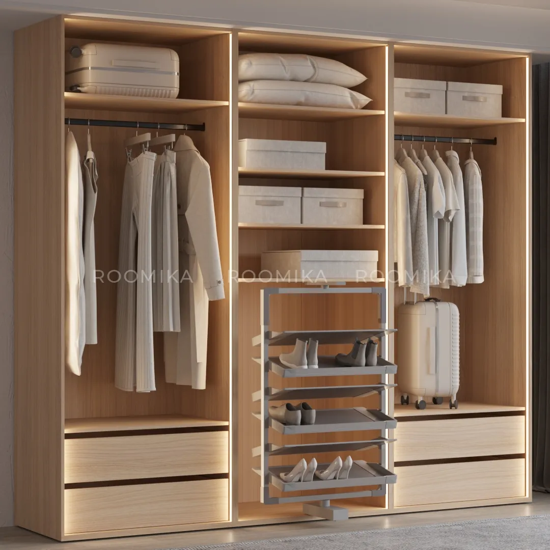 ALFA Поворотно-выдвижная обувница, 6 полок, FRM5814.06F.01