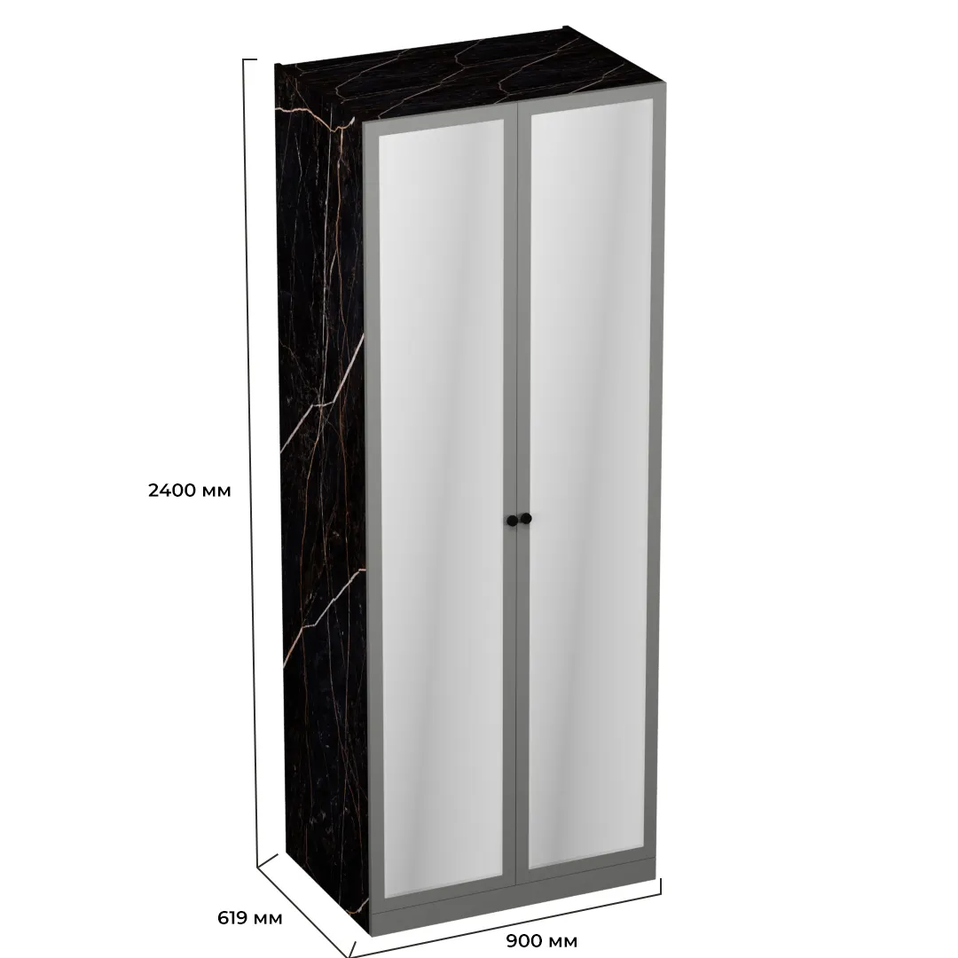 Шкаф двухдверный с зеркалом А210.60-2Z