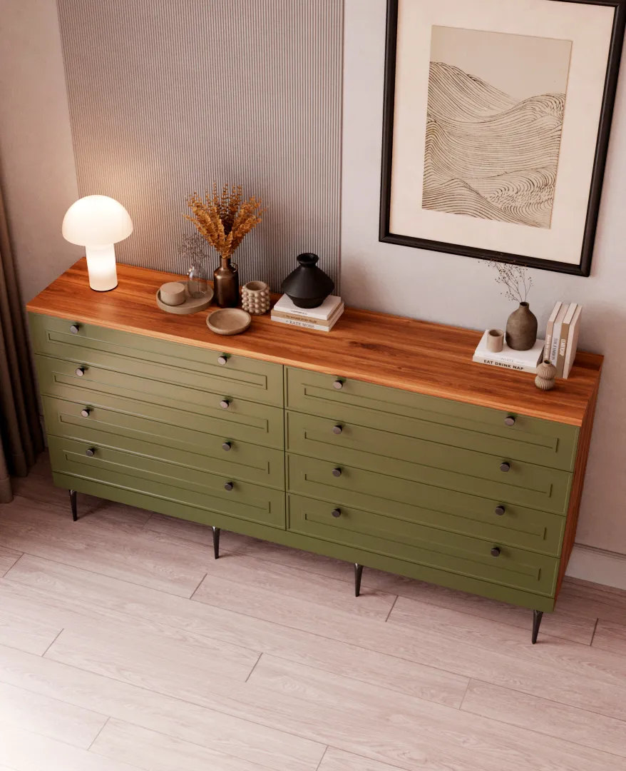 Комод с ящиками узкий A728.40