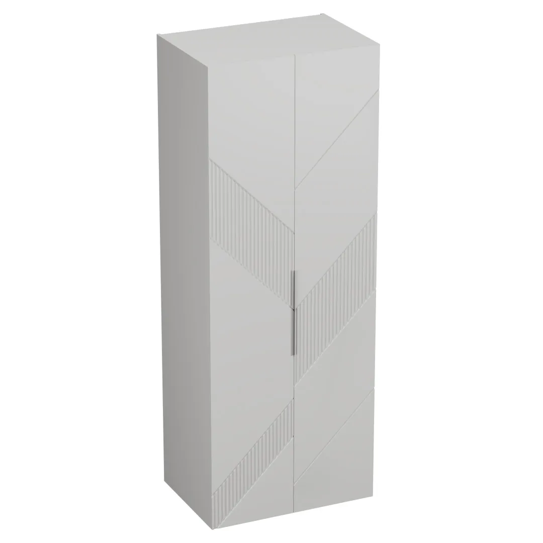 Шкаф 2 дверный, фрезерованные фасады в эмали LE210.60-1