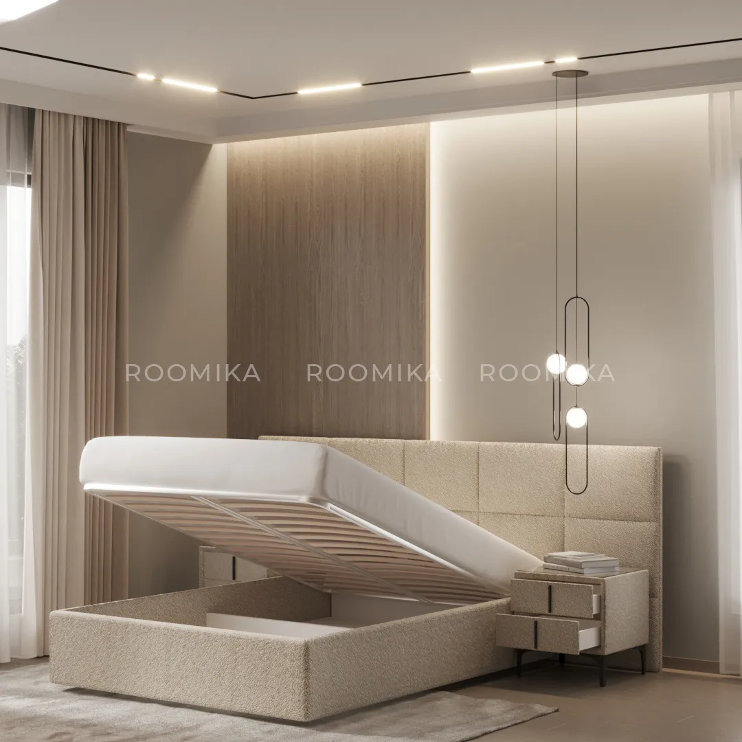 Кровать двуспальная мягкая VERSAL с подъемным механизмом, 180x200