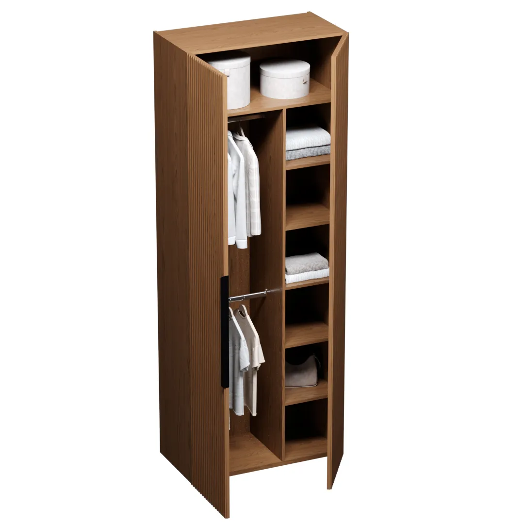 Шкаф двустворчатый, фасады натуральный шпон L210.44-4