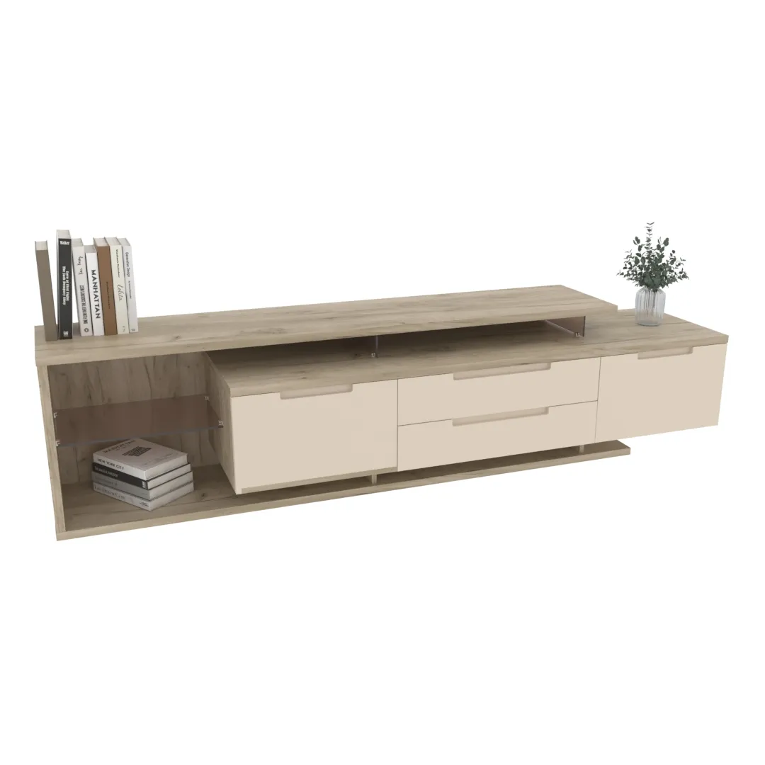 Тумба TV напольная, фасады в эмали LE-507 L/R Тумба TV напольная, фасады в эмали LE-507 L/R