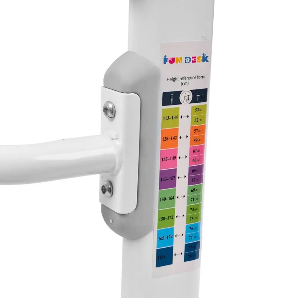 Комплект парта + стул трансформеры Carezza Grey-w FUNDESK