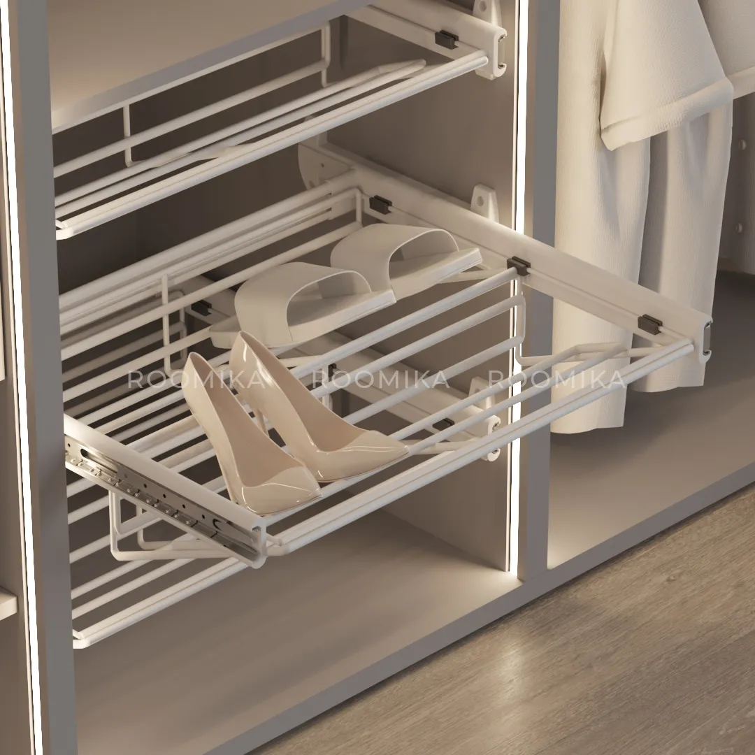 BELLE Корзина для обуви, 600 мм цвет белый, BE60SHWH