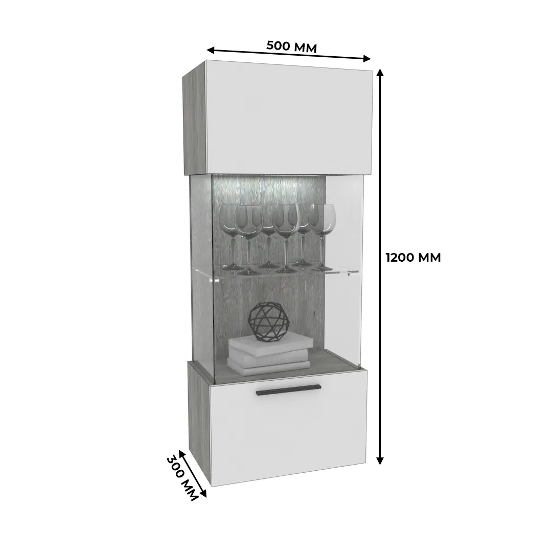 Шкаф навесной с подсветкой LG350