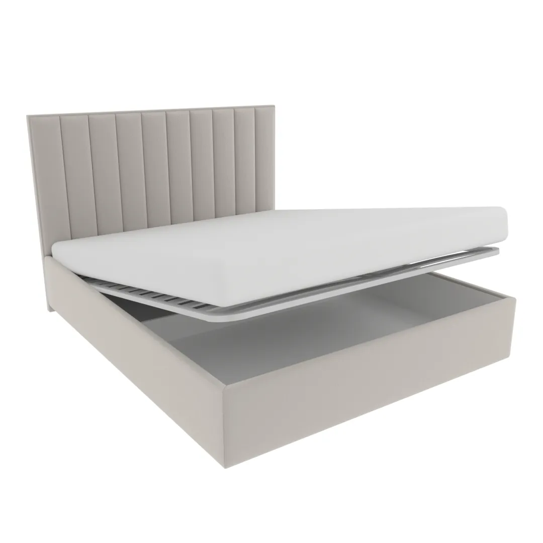 Кровать двуспальная мягкая ЛИБЕРТИ с подъемным механизмом, 180x200