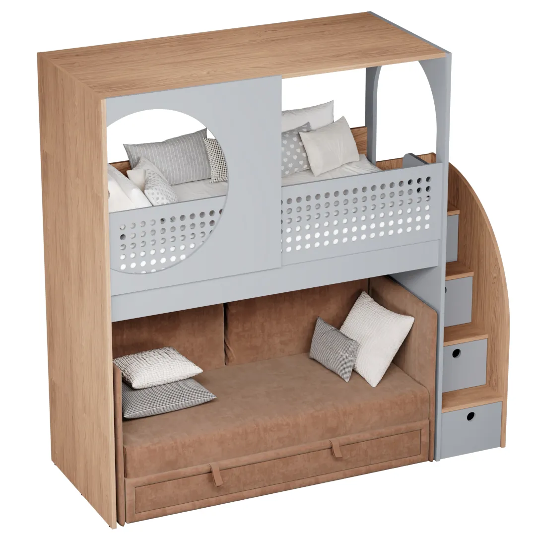 Кровать-чердак A914 с диваном Bergamo, 90x200 L/R Кровать-чердак A914 с диваном Bergamo, 90x200 L/R