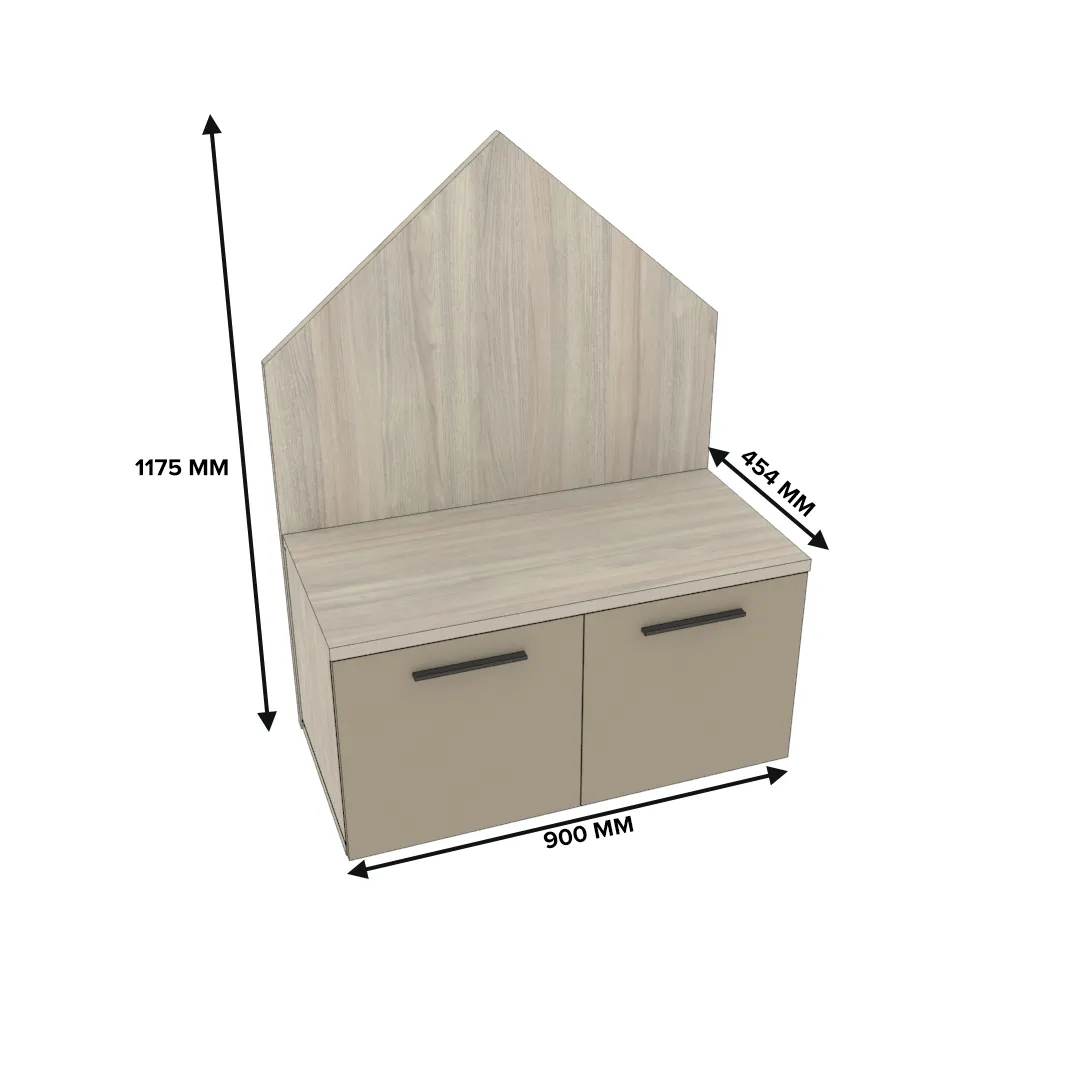 Тумба с задней панелью домик L465