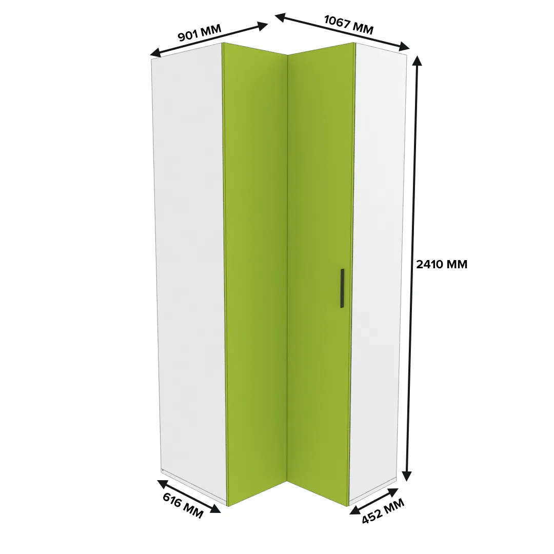 Шкаф угловой L208 L/R