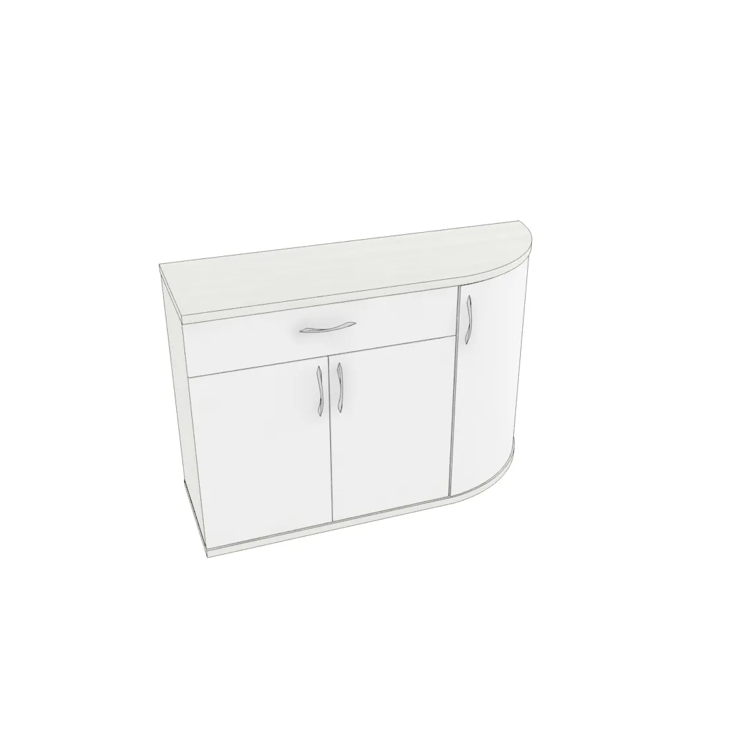Тумба 3-х дверная с ящиком P874 L/R