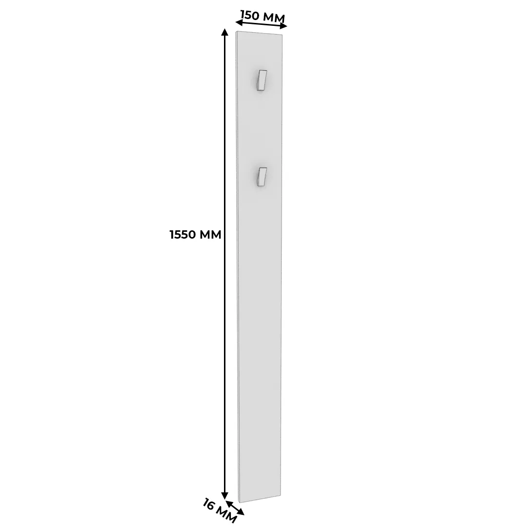 Панель узкая с крючками L100.1
