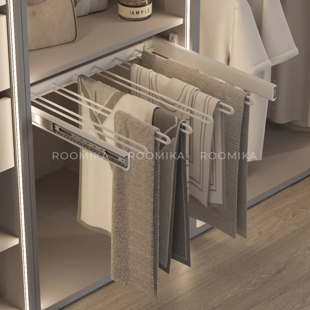 BELLE Вешалка для брюк, 600 мм, цвет белый BE60TRWH BELLE Вешалка для брюк, 600 мм, цвет белый BE60TRWH