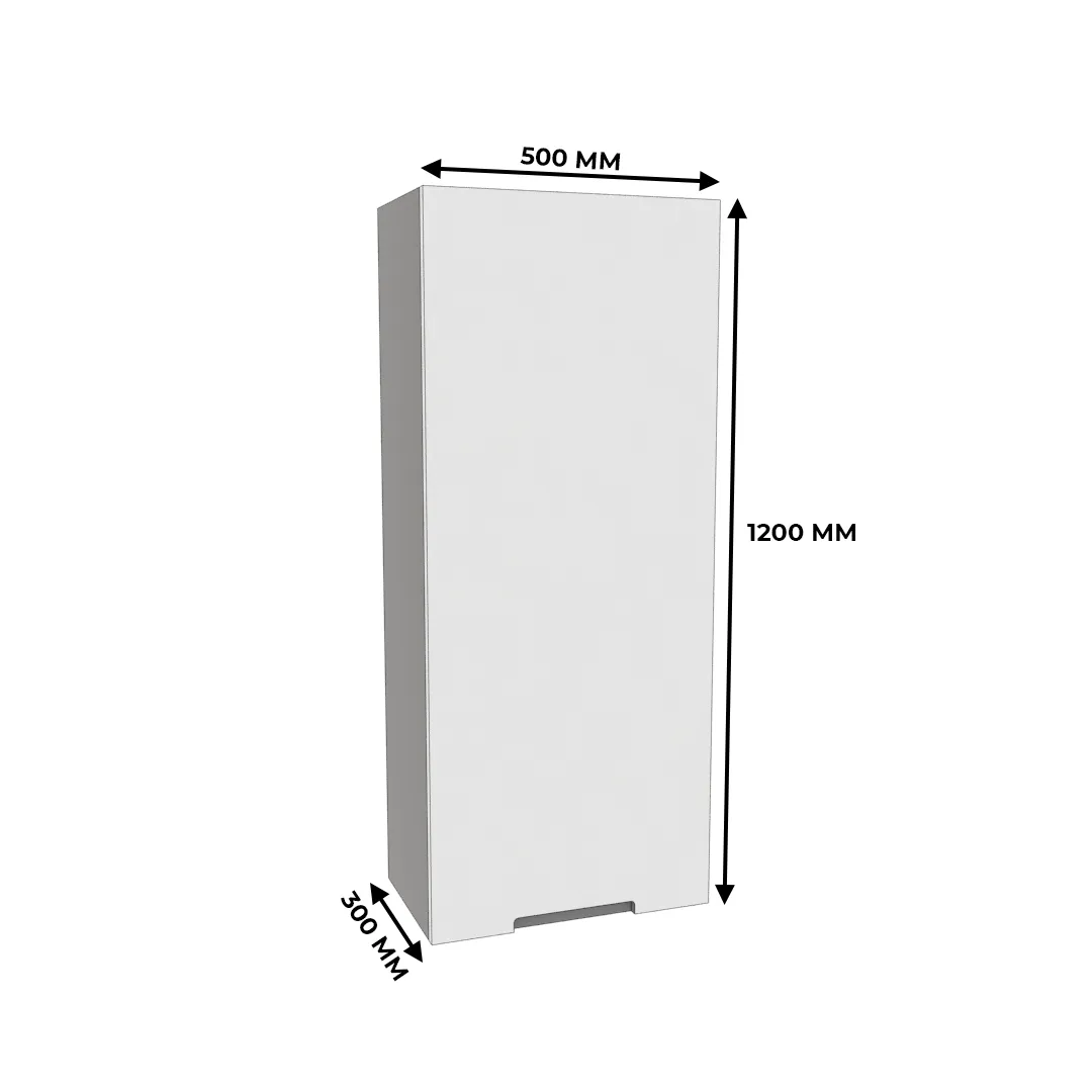 Шкаф навесной, фасады в эмали LE-351