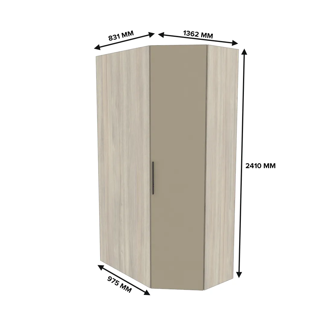 Шкаф угловой L209.44 L/R