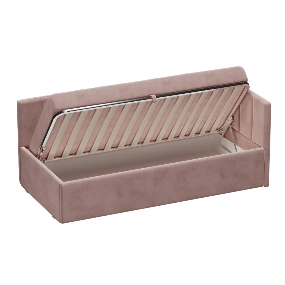 Кровать с подъемным механизмом и ящиком для белья ЛАЙН М1