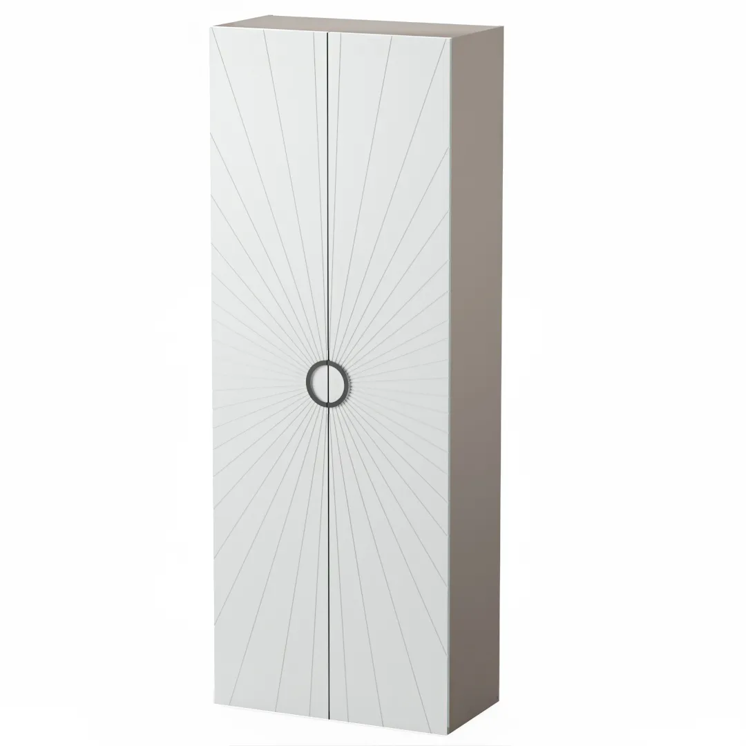 Шкаф 2 дверный, фрезерованные фасады в эмали LE210.44-1