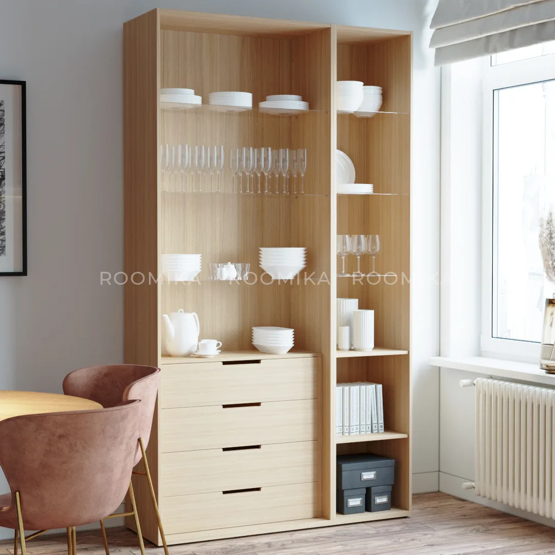 Шкаф со стеклянным фасадом R222.1