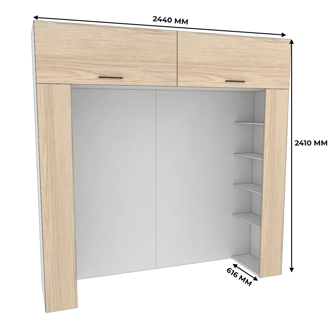 Ниша для кровати с секциями L407.60