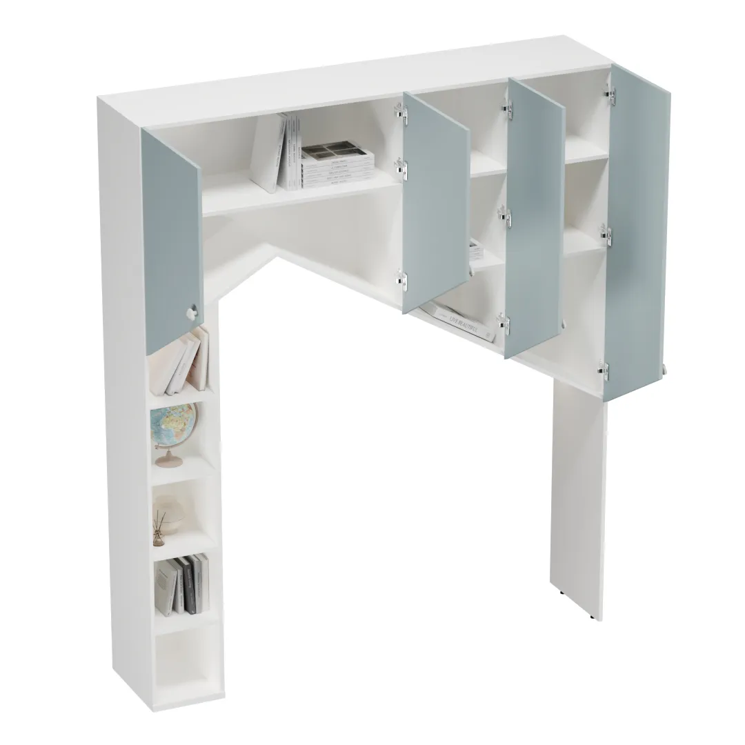 Антресоль-домик со стеллажом L628.45 L/R