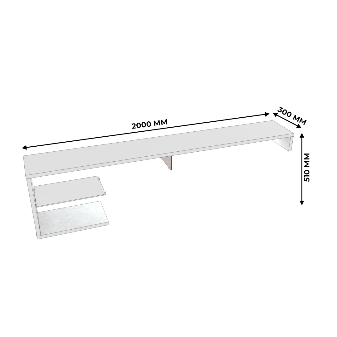 Приставка L113 к тумбе L505 с подсветкой L/R