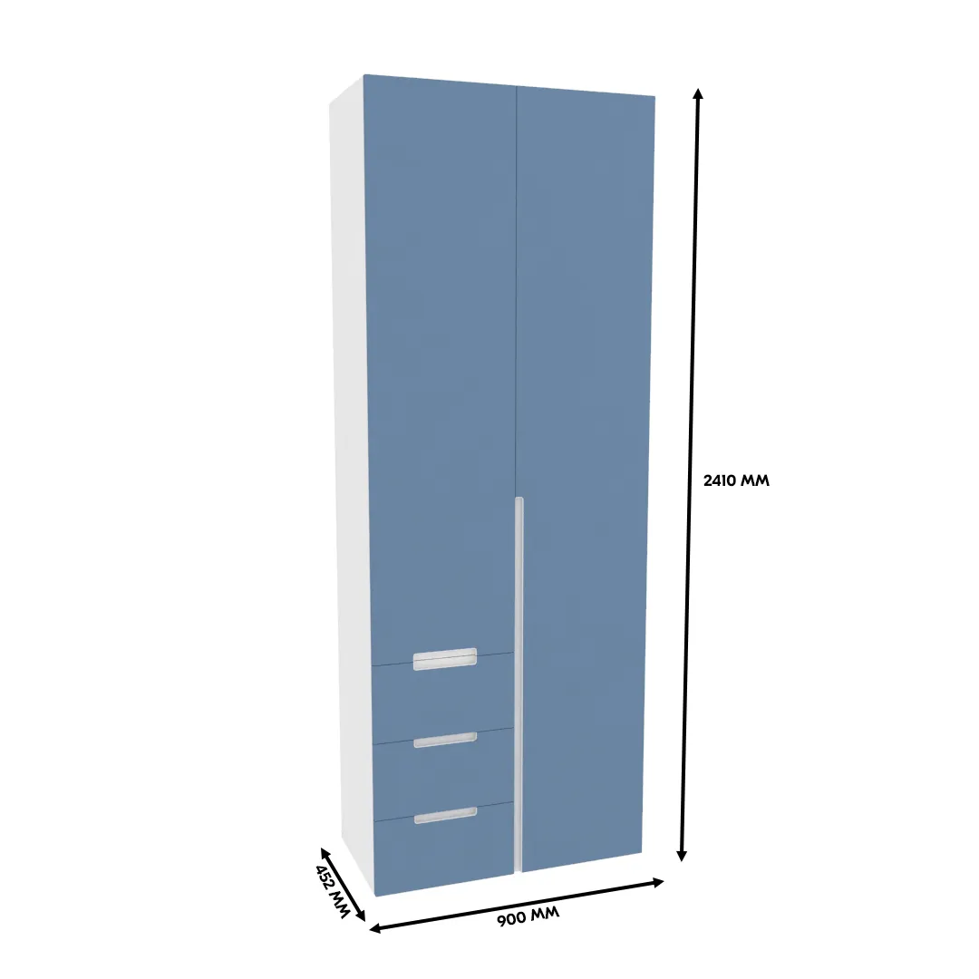 Шкаф комбинированный, фасады в эмали LE215 L/R