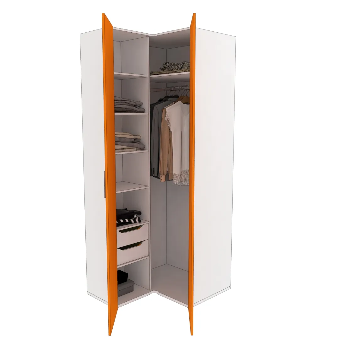 Шкаф угловой L207 L/R